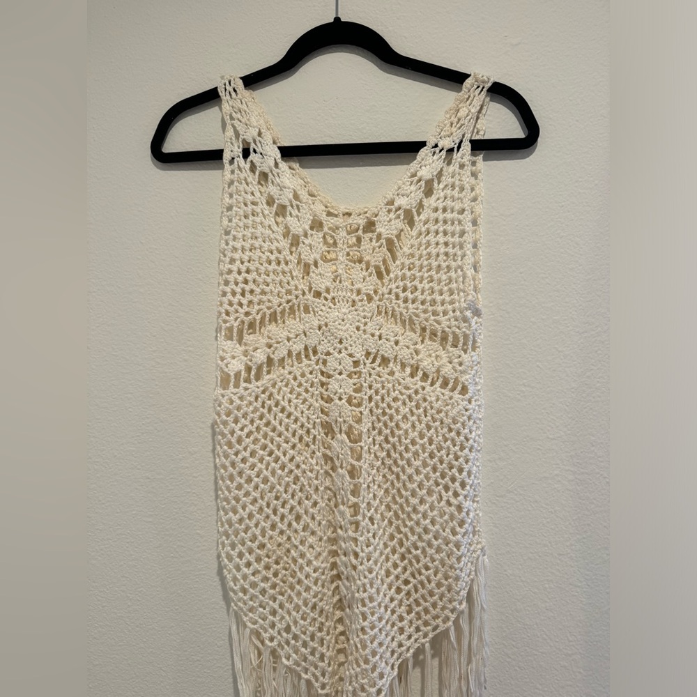 Crochet mini dress